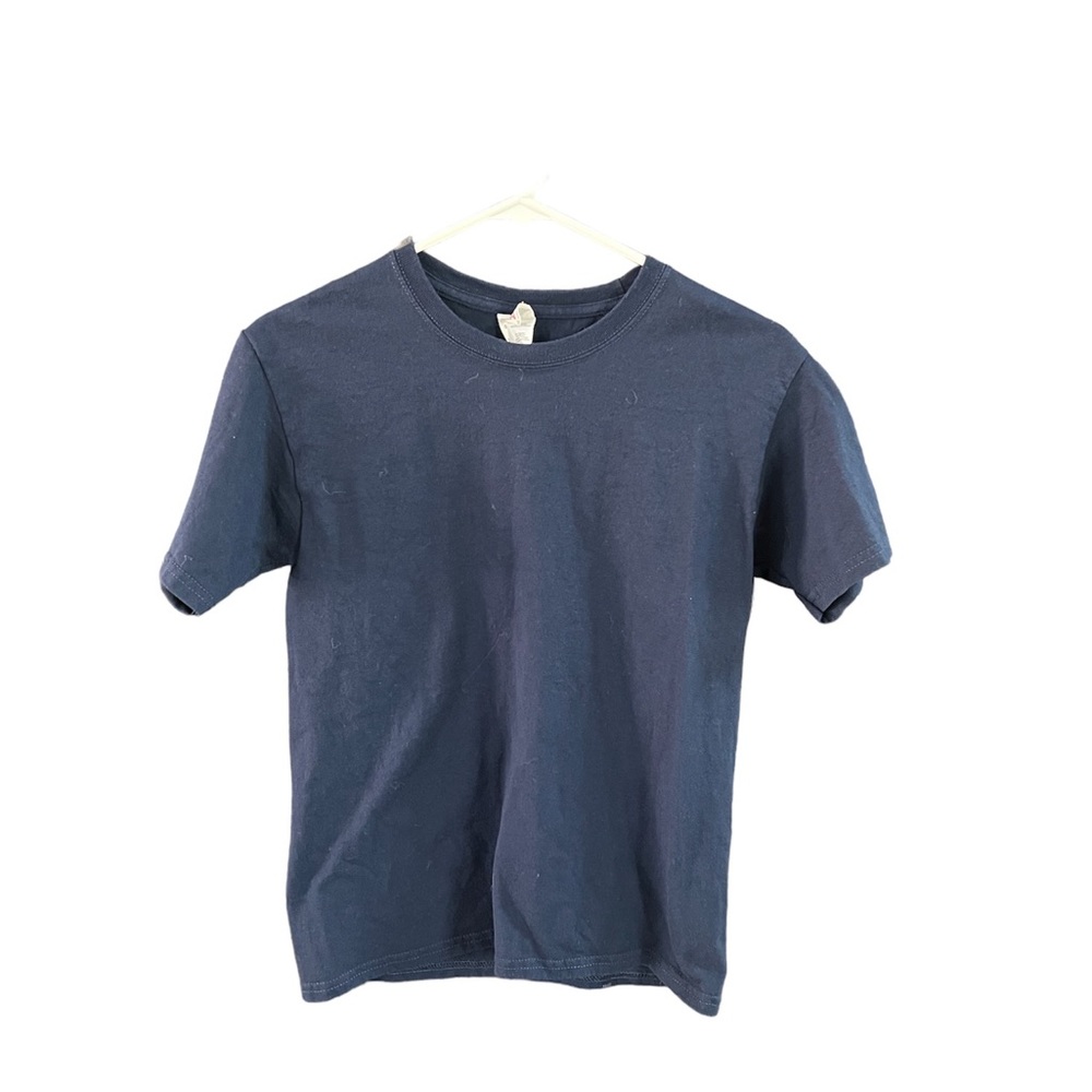JERZEES Kids Plain Navy Blue Tee